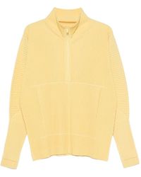 Homme Plissé Issey Miyake - Pleated Half-Zip T-Shirt - Lyst