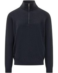 Malo - Sergio Quarter-Zip Cashmere Sweater - Lyst