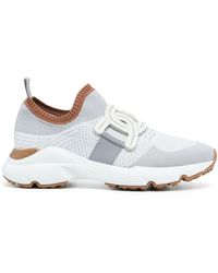 Tod's - Mesh Panelled Slip-on Sneakers - Lyst