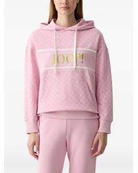 Joop! - Hoodie À Logo Brodé Et Motif Bleuet - Lyst