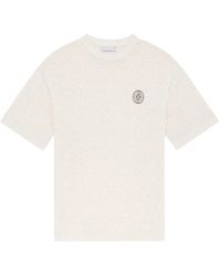 Drole de Monsieur - D Mirror Crewneck Cotton T-Shirt - Lyst