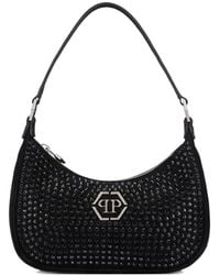 Philipp Plein - Strass-Embellished Top-Zip Shoulder Bag - Lyst