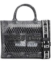 Marc Ellis - Small Flat Sponge Glitter-Effect Lattice Tote Bag - Lyst