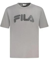 Fila - Logo-Print T-Shirt - Lyst