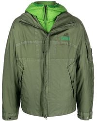 C.P. Company - Logo-Print Reversible Down Jacket - Lyst