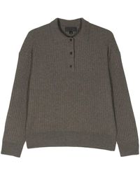 Nili Lotan - Ramona Knitted Polo Shirt - Lyst