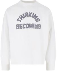 Sacai - Pull À Slogan Imprimé - Lyst
