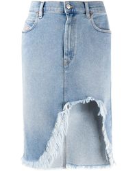 diesel denim skirts uk