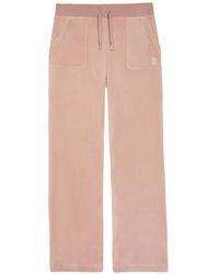 Juicy Couture - Del Ray Velour Track Pants - Lyst