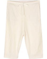 Forme D'expression - Drawstring-waist Cropped Trousers - Lyst