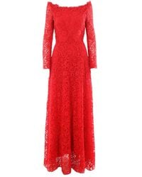 Valentino Garavani - Kleid Mit Floraler Spitze - Lyst