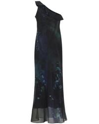 Giorgio Armani - One-Shoulder Floral Maxi Dress - Lyst