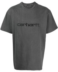 Carhartt - Duster T-Shirt mit Logo-Stickerei - Lyst
