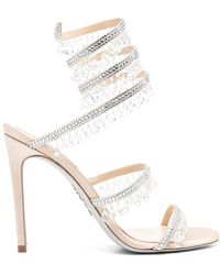 Rene Caovilla - Sandali Cleo Con Strass 100Mm - Lyst