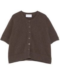 Daniele Fiesoli - Short-Sleeve Knit Cardigan - Lyst
