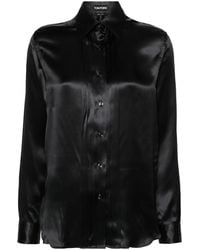 Tom Ford - Satin Silk Shirt - Lyst