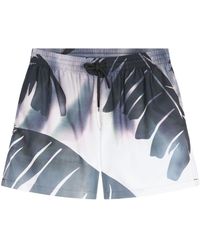 Dries Van Noten - Palm-printed Swim Shorts - Lyst