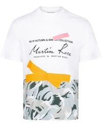 Martine Rose - T-Shirt Met Grafische Print - Lyst