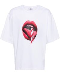 Fiorucci - Mouth Graphic-print Cotton T-shirt - Lyst
