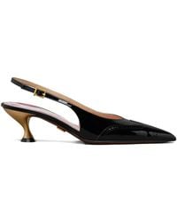 Thom Browne - Soft Patent Wingtip Slingback Pumps 50Mm - Lyst
