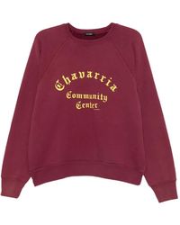 Willy Chavarria - Community Center Logo-Print Sweatshirt - Lyst
