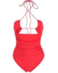 Magda Butrym - Criss-Cross Halter Swimsuit - Lyst