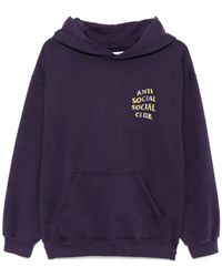ANTI SOCIAL SOCIAL CLUB - Felpa Mind Games Weathered Con Cappuccio - Lyst