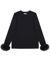 Sleeper - Feather-Cuffs Jersey T-Shirt - Lyst