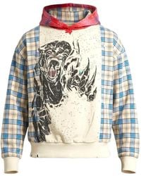 GUAPI - Panther Plaid Patchwork Hoodie - Lyst