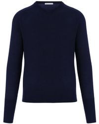 Oliver Lattughi - Pull En Maille Fine À Manches Raglan - Lyst