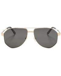 Cartier - Santos De Cartier Pilot-frame Sunglasses - Lyst