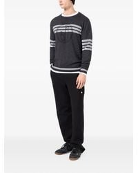 Iceberg - Logo-Embroidered Striped Sweater - Lyst