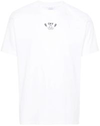 Off-White c/o Virgil Abloh - Off- Logo Cotton T-Shirt - Lyst