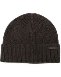 GANT - Mouline-Knit Beanie Hat - Lyst