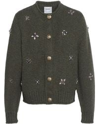 Barrie - Embroidered Cashmere Cardigan - Lyst