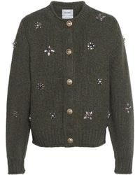 Barrie - Embroidered Cashmere Cardigan - Lyst