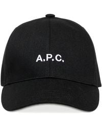 A.P.C. - Baseballkappe Mit Logo-Stickerei - Lyst