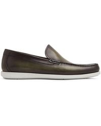 Magnanni - Almond-toe Leather Loafers - Lyst
