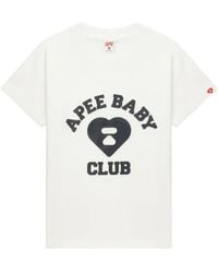 A Bathing Ape - Heart Logo T-Shirt - Lyst
