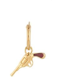 True Rocks - Pistol Charm Single Hoop Earring - Lyst