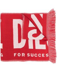 DIESEL - S-Bisc Schal mit Intarsien-Logo - Lyst