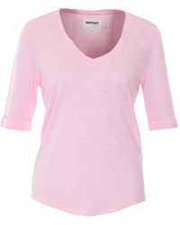 Not Shy - Romana T-Shirt Mit V-Ausschnitt - Lyst