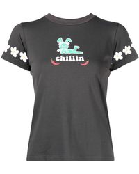 Natasha Zinko - T-shirt Chillin con stampa grafica - Lyst