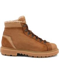 Santoni - Nubuck Hiking Boots - Lyst