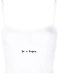 Palm Angels - Classic Logo Rib Vest Top - Lyst