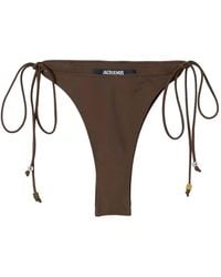 Jacquemus - The Triangle Tie-Fastening Bikini Bottoms - Lyst