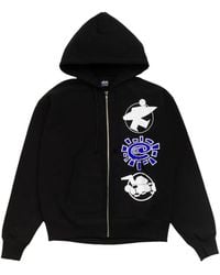 Stussy - Always Stack Graphic-Print Zip-Up Hoodie - Lyst