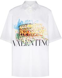 Valentino Garavani - Hemd mit Roman Sketches-Print - Lyst