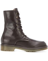 Max Mara Baker Leather Ankle Boots - Brown