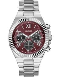 Guess - 44Mm Stainless Steel Multifunction Watch - Lyst